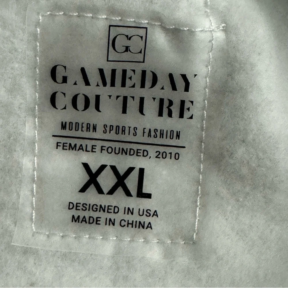 USC Trojans Oversized Sweater XXL Gameday Couture Gray Drop Shoulder Crew Neck - Picture 6 of 10